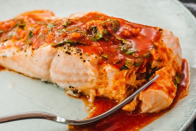 Instant Pot Keto Salmon With Chile Lime Sauce