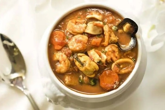 Instant Pot Seafood Stew Cioppino-